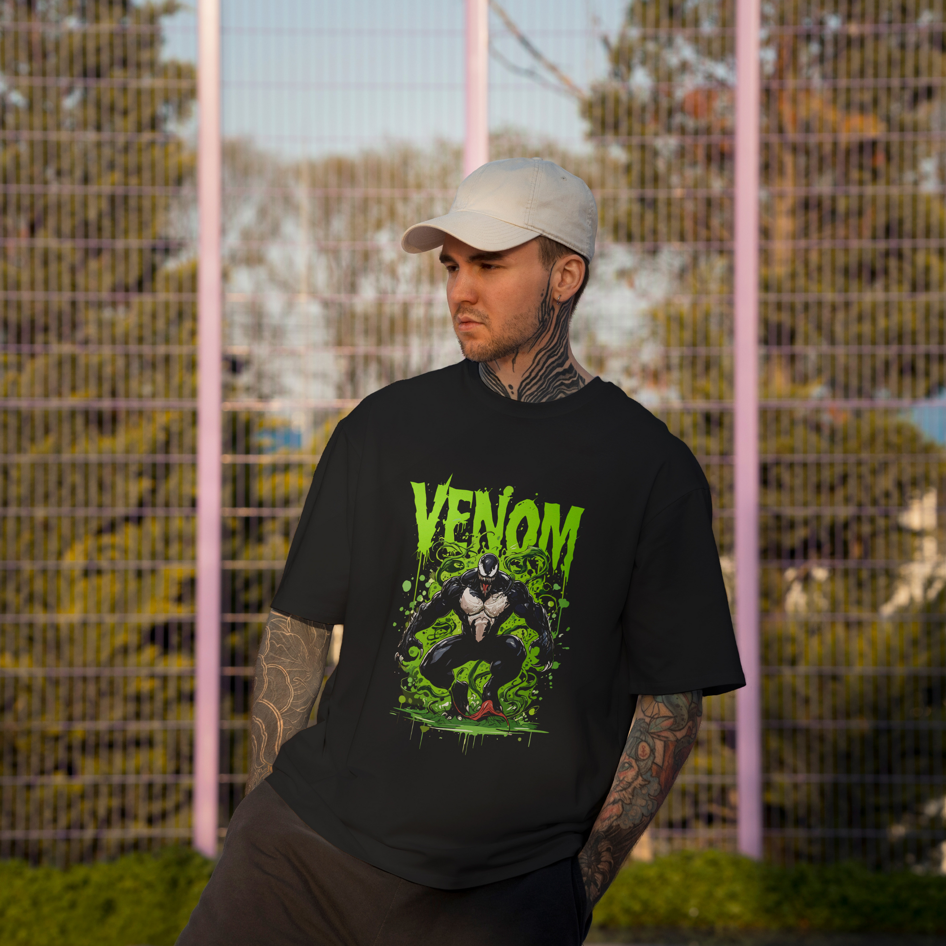 Surge Mode On – Venom Graphic Oversized Tee