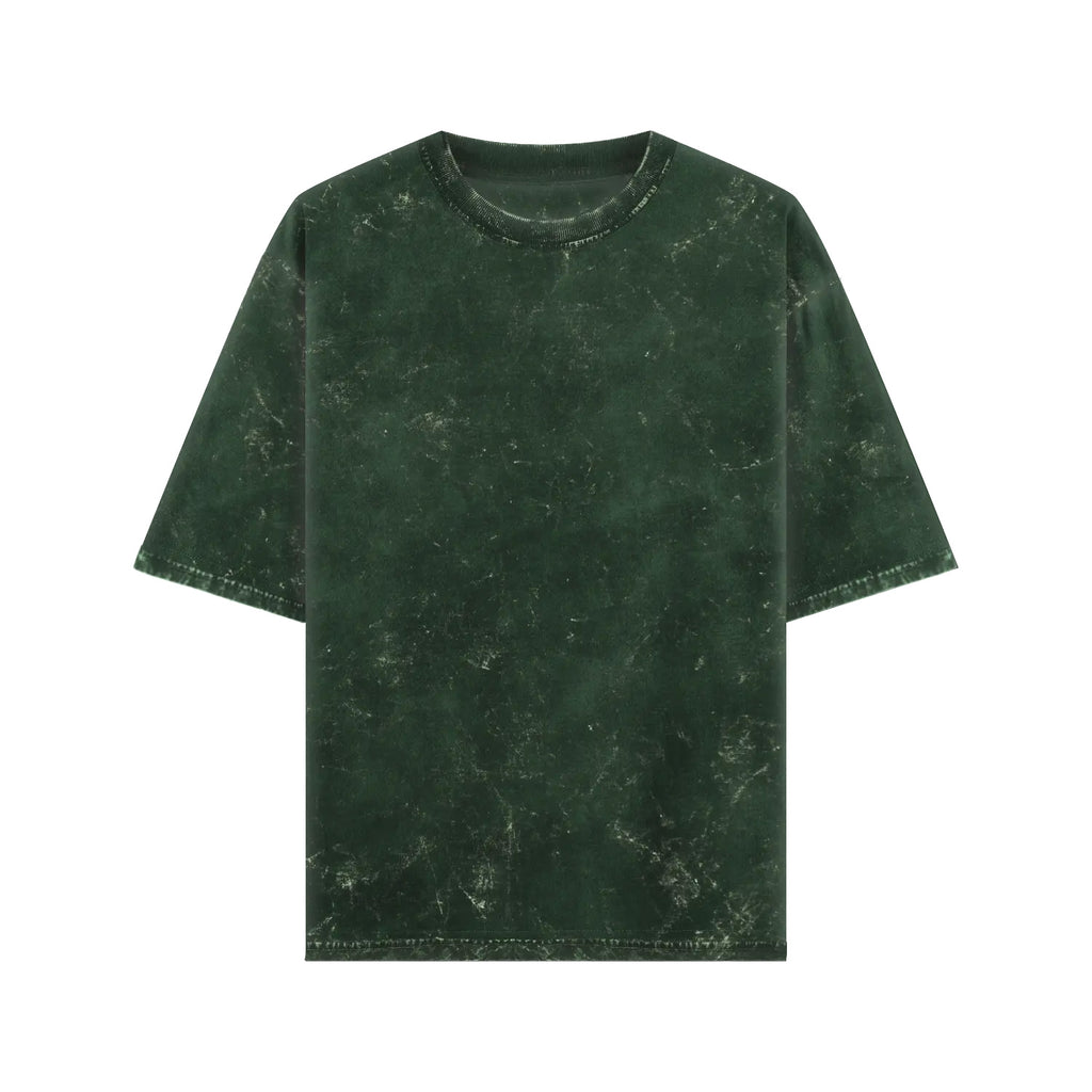 Mandala Drift – Acid-Washed Oversized Tee (Back Print)