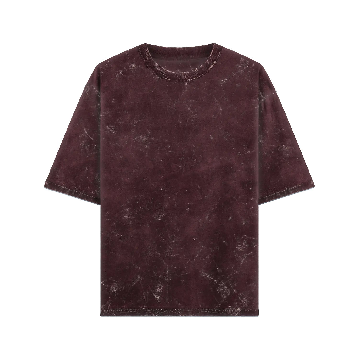 Mandala Drift – Acid-Washed Oversized Tee (Back Print)