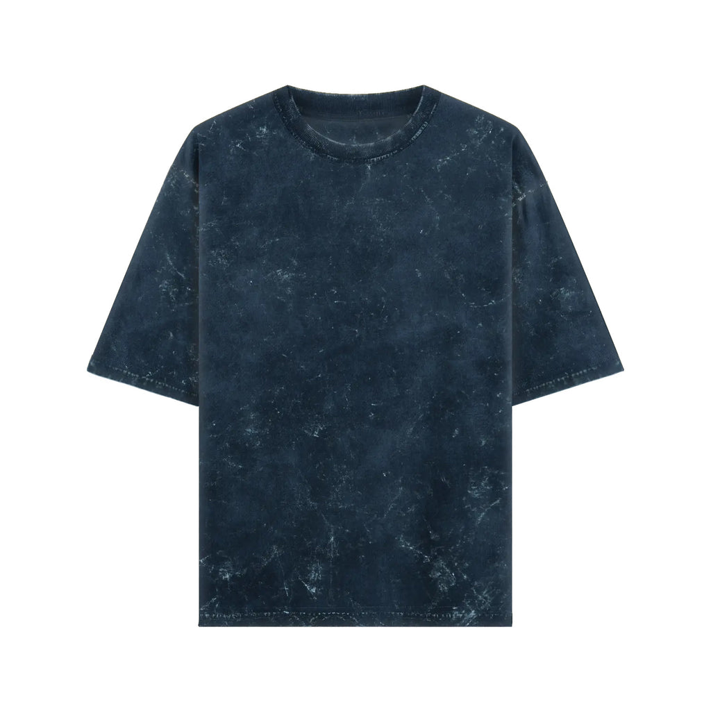 Mandala Drift – Acid-Washed Oversized Tee (Back Print)
