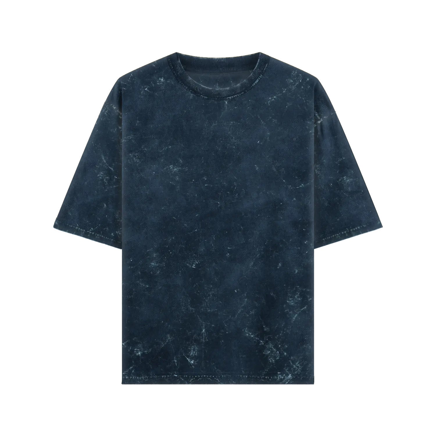 Mandala Drift – Acid-Washed Oversized Tee (Back Print)